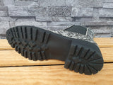 Kayla Damen Stiefelette Snake Grau