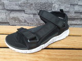 Damen Sandalette  Phylon/ Gummi Sohle 3 x Klett Textil Schwarz