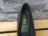 Damen Pumps Desiree Leder Schwarz Total Flex Lack