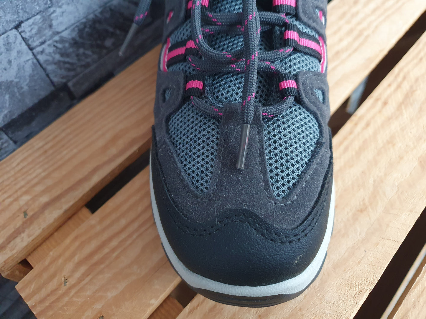 Damen Schuhe Grau Pink Wanderschuhe Freizeitschuhe Größe 37-39