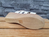 Damen Pantolette Kailabsatz Weiß Glitzer Größe 38-41