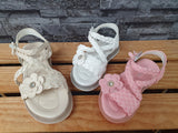 Kinder Sandalen  1 x Klett  Blume Badeschuhe Größen 20-35