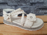 Kinder Sandalen  1 x Klett  Blume Badeschuhe Größen 20-35