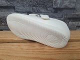 Mädchen Ballerina Schuhe Schleife Weiß Größe 28-31 Klett