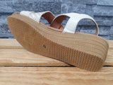 Damen Sandalette Riemchensandalen  Kailabsatz Beige  &  Schwarz
