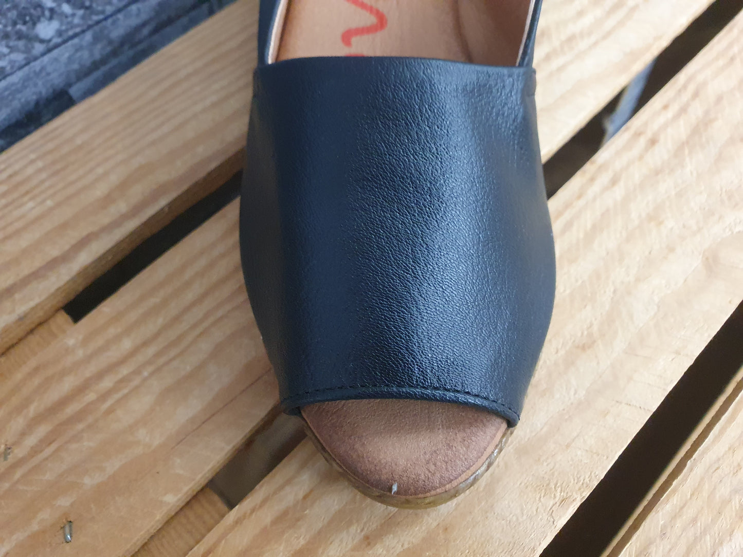 Damen Xusandal Spanien  Comfort  Sandalen Kailabsatz Silber & Schwarz