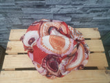 Damen Schal Tuch Glitzer Viskose  Baumwolle Orange Rot