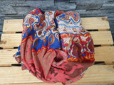 Damen Loop Schal Viskose Bunt