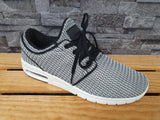Herren Sneaker Sportschuhe Schuhe Schwarz Weiß Slip On