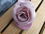Damen Badeschuhe Badelatschen Rosa Schick Blume