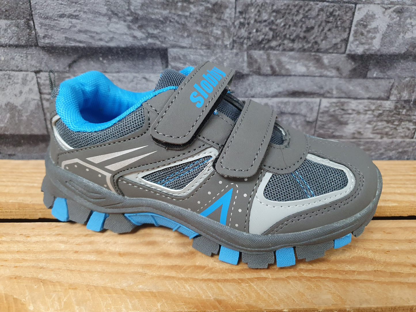 Slobby Kinder Schuhe  2 x Klett FreizeitschuheBlau & Grau