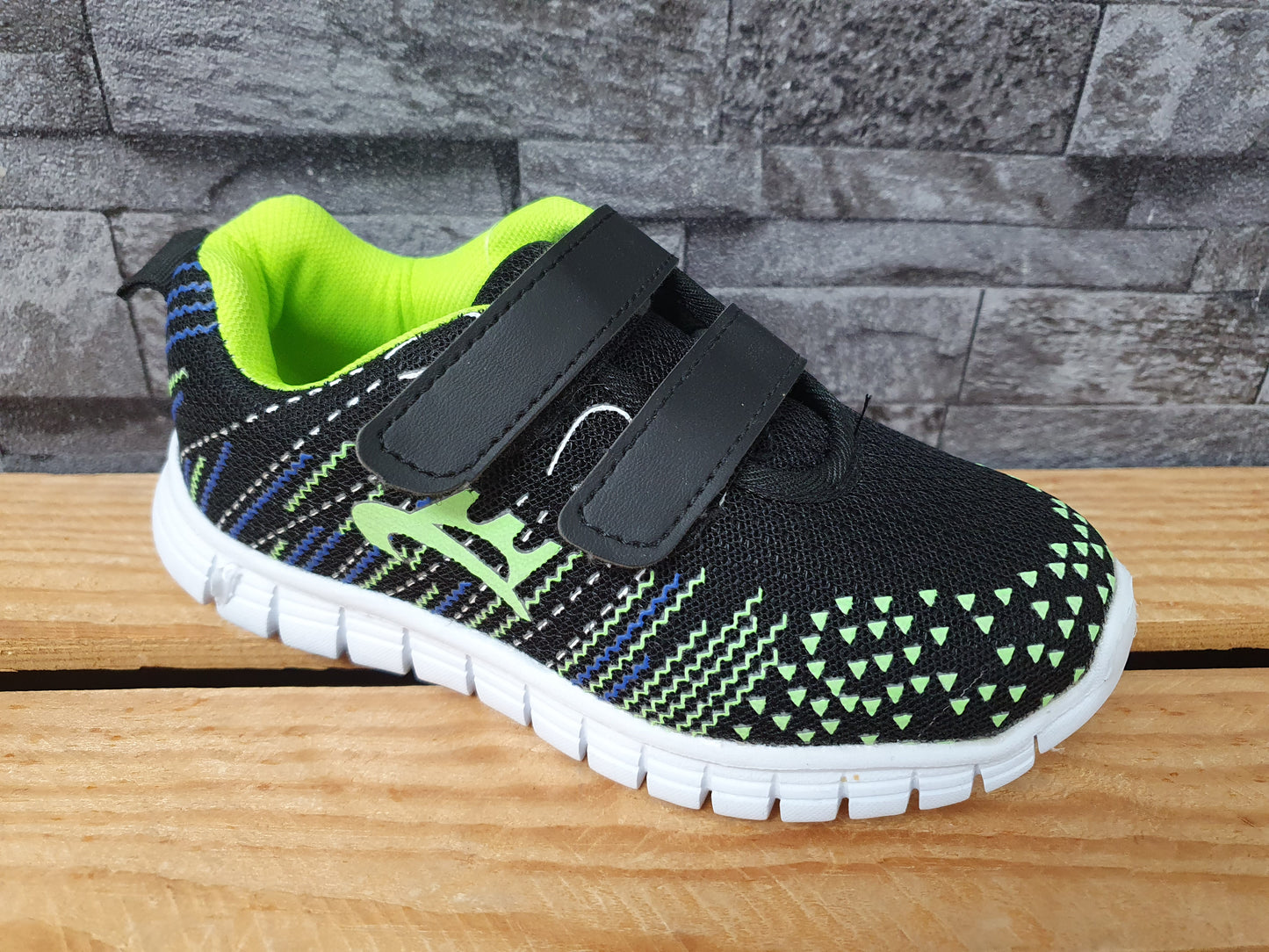 Slobby Kinder Sportschuhe Sneaker Blau &  Schwarz 2 x Klett
