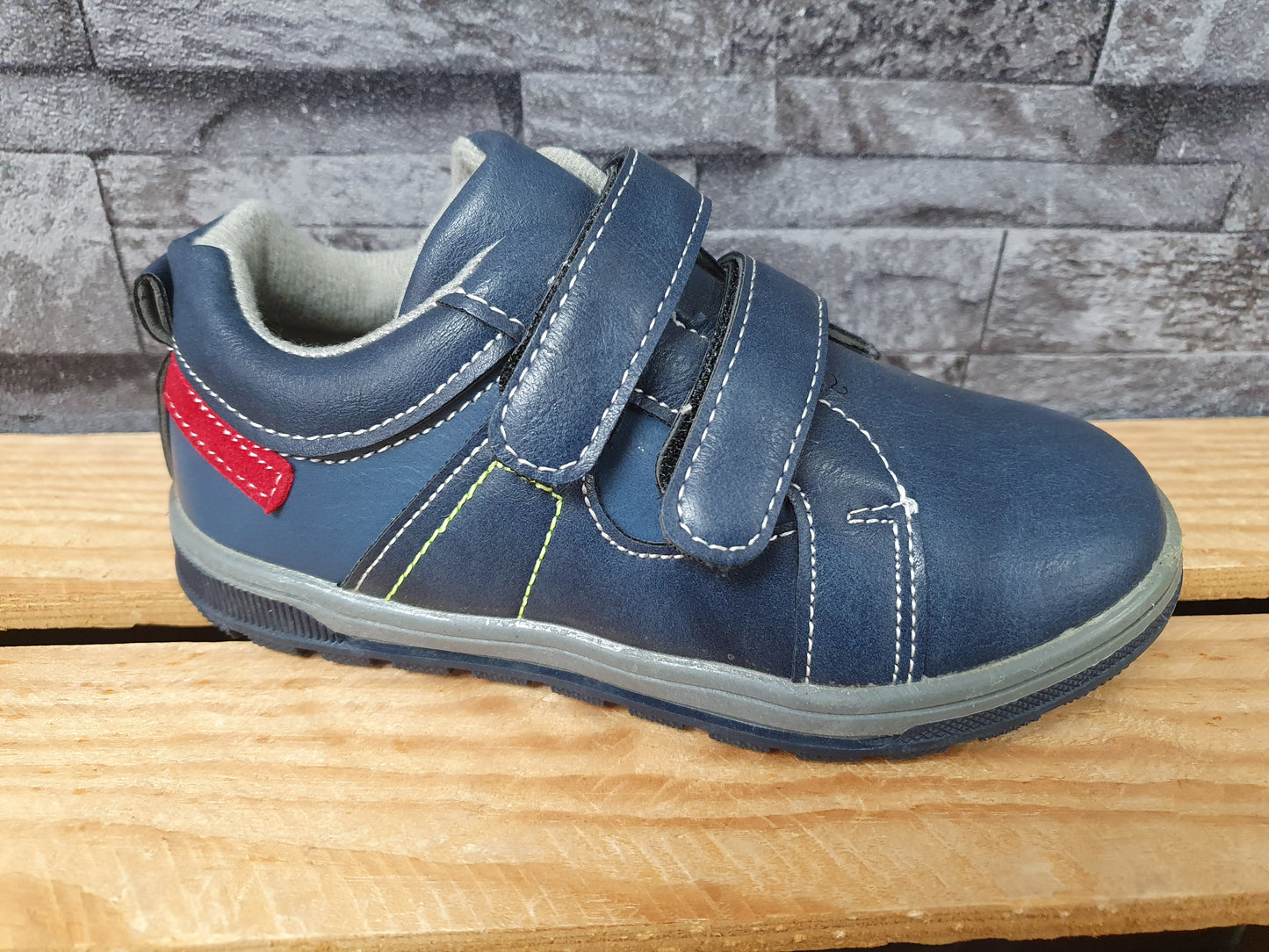 Kinder Schuhe Freizeitschuhe 2 x Klett  Grau & Blau & Schwarz
