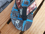 Herren Flip Flops Strandschuhe Sommer Badelatschen Blau & Braun & Schwarz