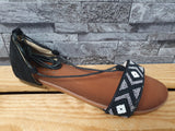 Damen Riemensandalen Schnürsandalen¹Sandalen Schsarz