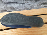 Damen Scandi Hauschuhe TR Plüschstoff Blau