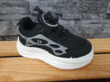 Kinder Sneaker Drehverschluss Schuhe Sportschuhe Rosa & Schwarz & Weiß