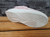 Kinder Sneaker Drehverschluss Schuhe Sportschuhe Rosa & Schwarz & Weiß