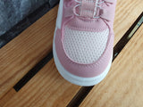 Kinder Sneaker Drehverschluss Schuhe Sportschuhe Rosa & Schwarz & Weiß