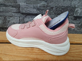 Kinder Sneaker Drehverschluss Schuhe Sportschuhe Rosa & Schwarz & Weiß