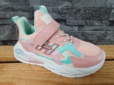 Kinder Sneaker Sportschuhe Schuhe 1 xKlett Blau& Schwarz & Pink