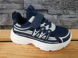 Kinder Sneaker Schuhe Freizeitschuhe Sportschuhe Textil  1 x Klett   Blau