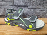 Kinder Sandalen Sandalette Schuhe Sommer 3 x Klett Blau & Grau &Schwarz & Braun