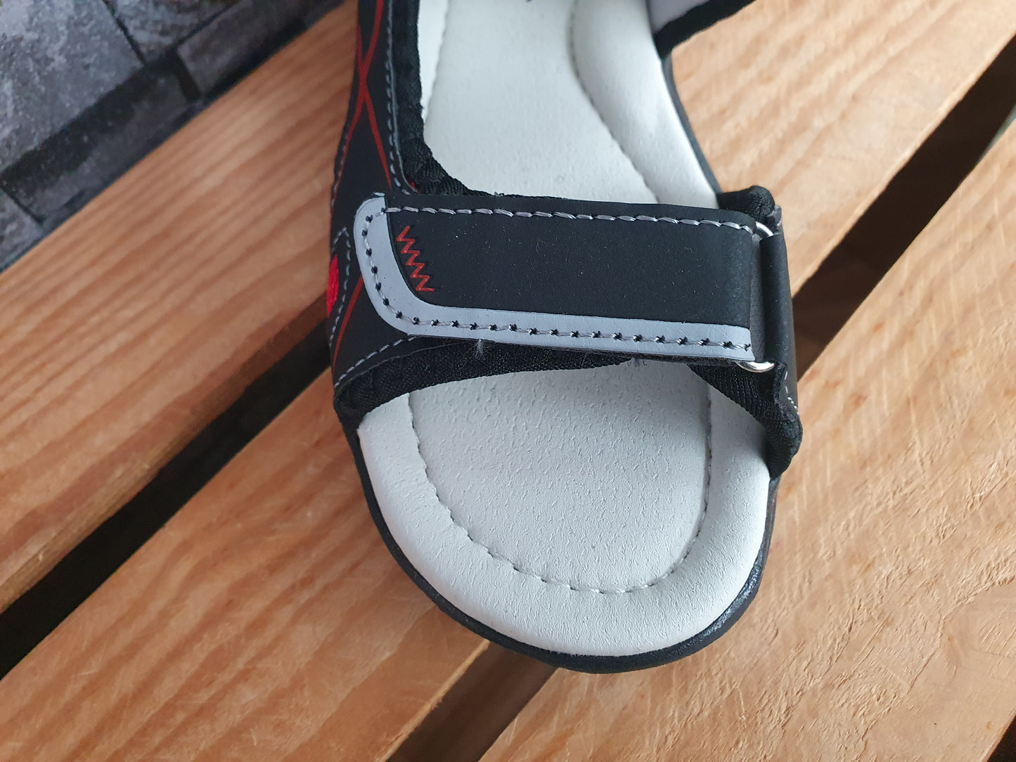 Kinder Sandalen Sandalette Schuhe Sommer 3 x Klett Blau & Grau &Schwarz & Braun