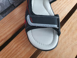 Kinder Sandalen Sandalette Schuhe Sommer 3 x Klett Blau & Grau &Schwarz & Braun