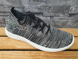 Herren Sneaker Sportschuhe Schuhe Grau- Schwarz