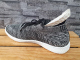 Herren Sneaker Sportschuhe Schuhe Grau- Schwarz