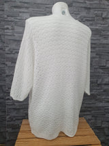 Made In Italy Cardigan Strickjacke Weiß  Größe 38-42 Einheitsgröße