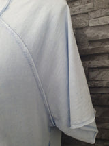 Damen Made In Italy  Shirt Grün  & Blau Vintage  Einheitsgröße 38-44