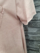 Made In Italy Shirt Rosa  Vintage Einheitsgröße Größe 38-42