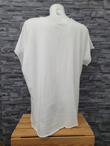Made In Italy Damen Shirt Weiß Einheitsgröße  Größe  38-44