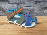 Baby Sandalen Sandalette  1x Klett  Sommerschuhe  Strandsandalen  Schwarz  &  Blau  &  Grün