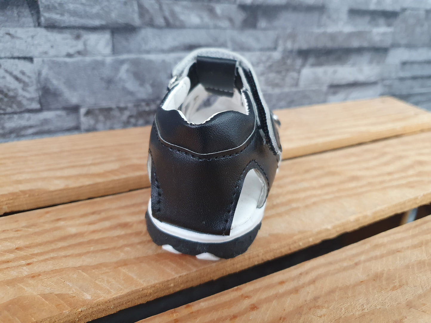 Kinder Mädchen Sandalen Sommer Strandsandaken Freizeitschuhe Schwarz  & Weiß