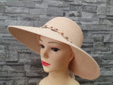 Damen Sonnenhut Sommer Hut Rosa & Blau