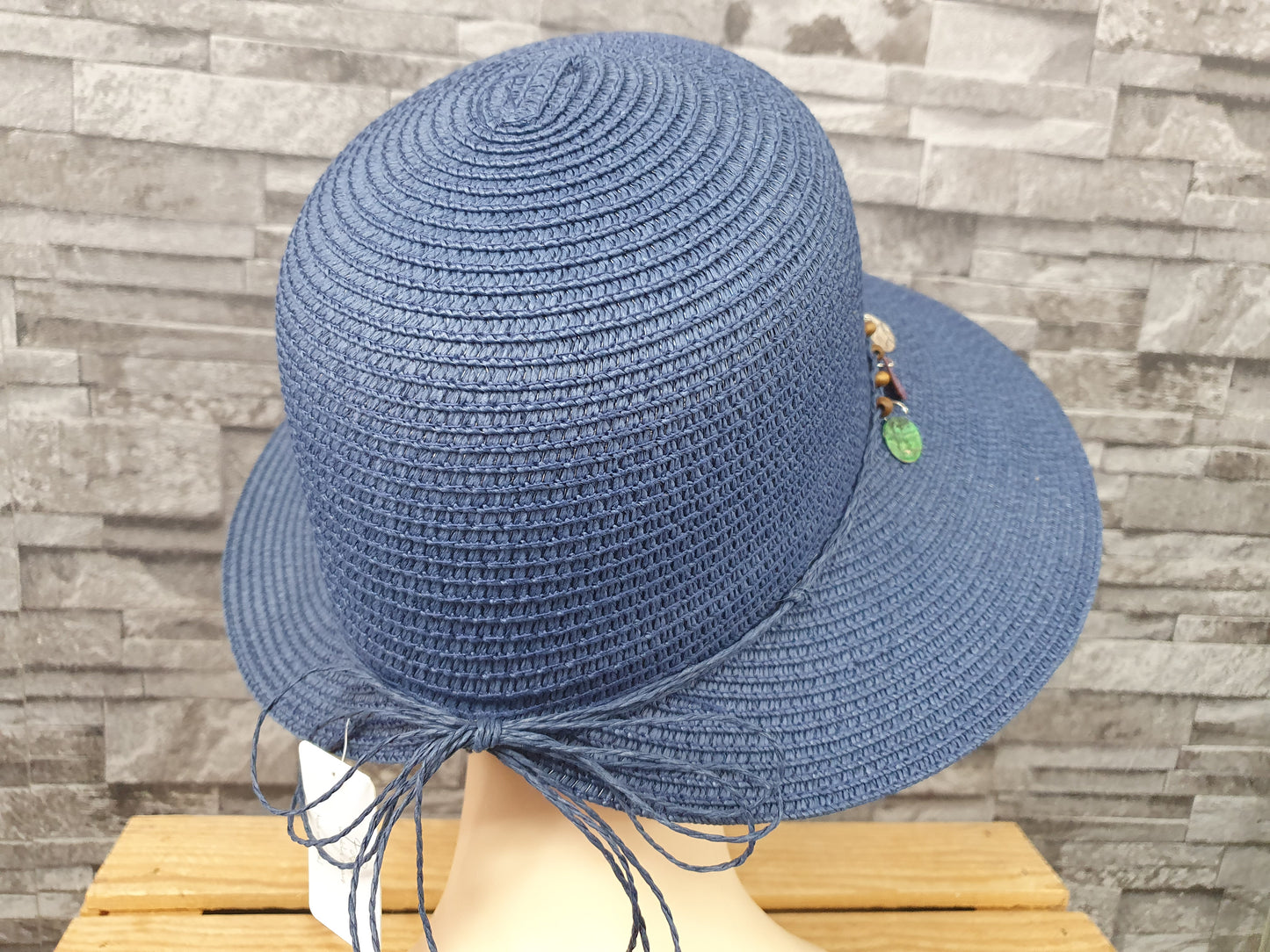 Damen Sonnenhut Sommer Hut Rosa & Blau