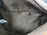 Damen Bum Bag Teddy Plüsch Tasche Umhängetasche Braun & Grau &  Beige