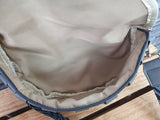 Damen Bum Bag Geflochten Kunstleder Tasche Umhängetasche Grau