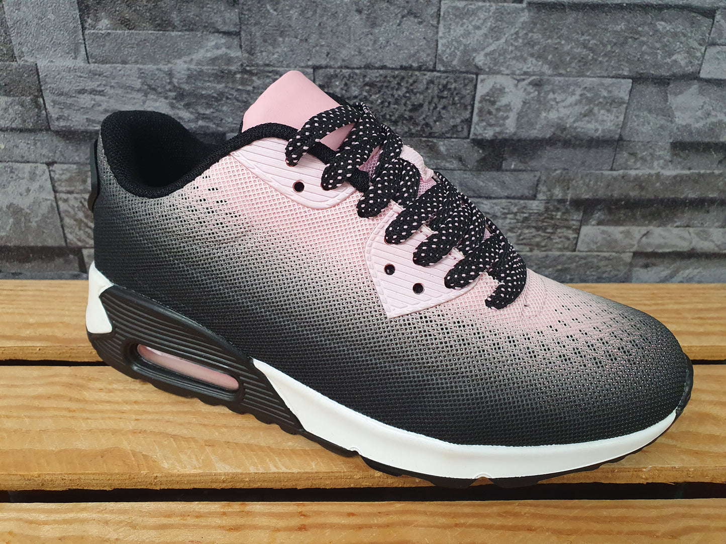 Damen Sneaker Sportschuhe Schuhe Schwarz  Gr. 36-37