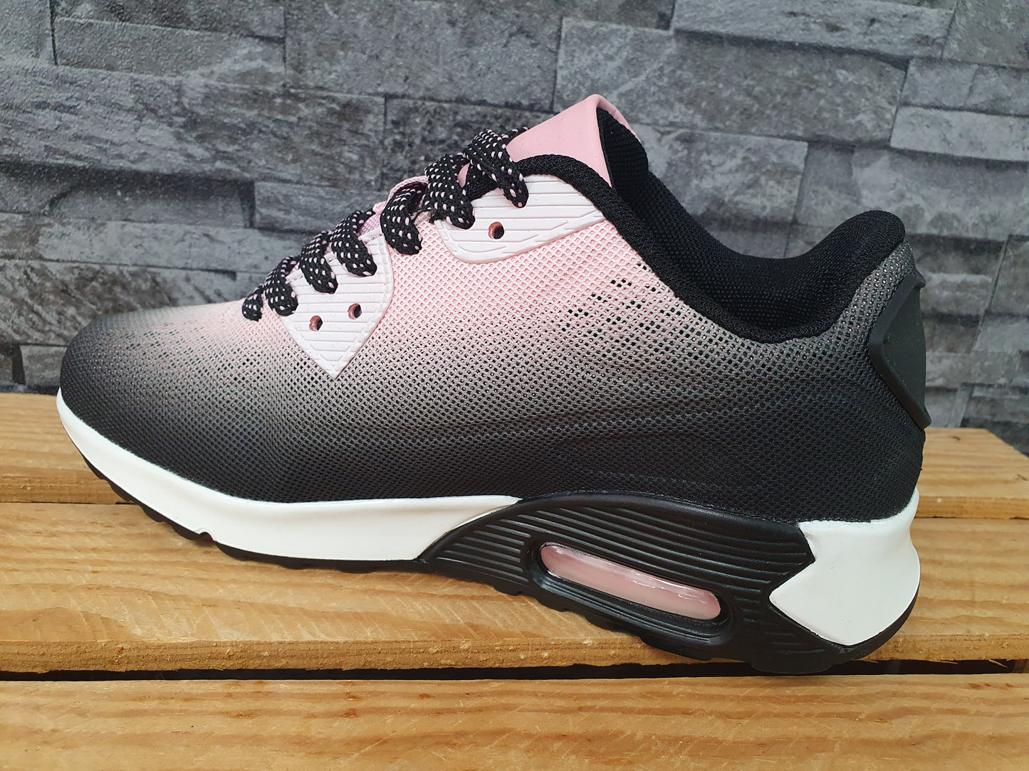 Damen Sneaker Sportschuhe Schuhe Schwarz  Gr. 36-37