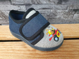 Happy  Bee Hauschuhe Schuhe Blau 1 x  Klett