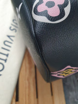Original Louis Vuitton Neverfull MM Wild at Heart Schwarz Leder Neuwertig