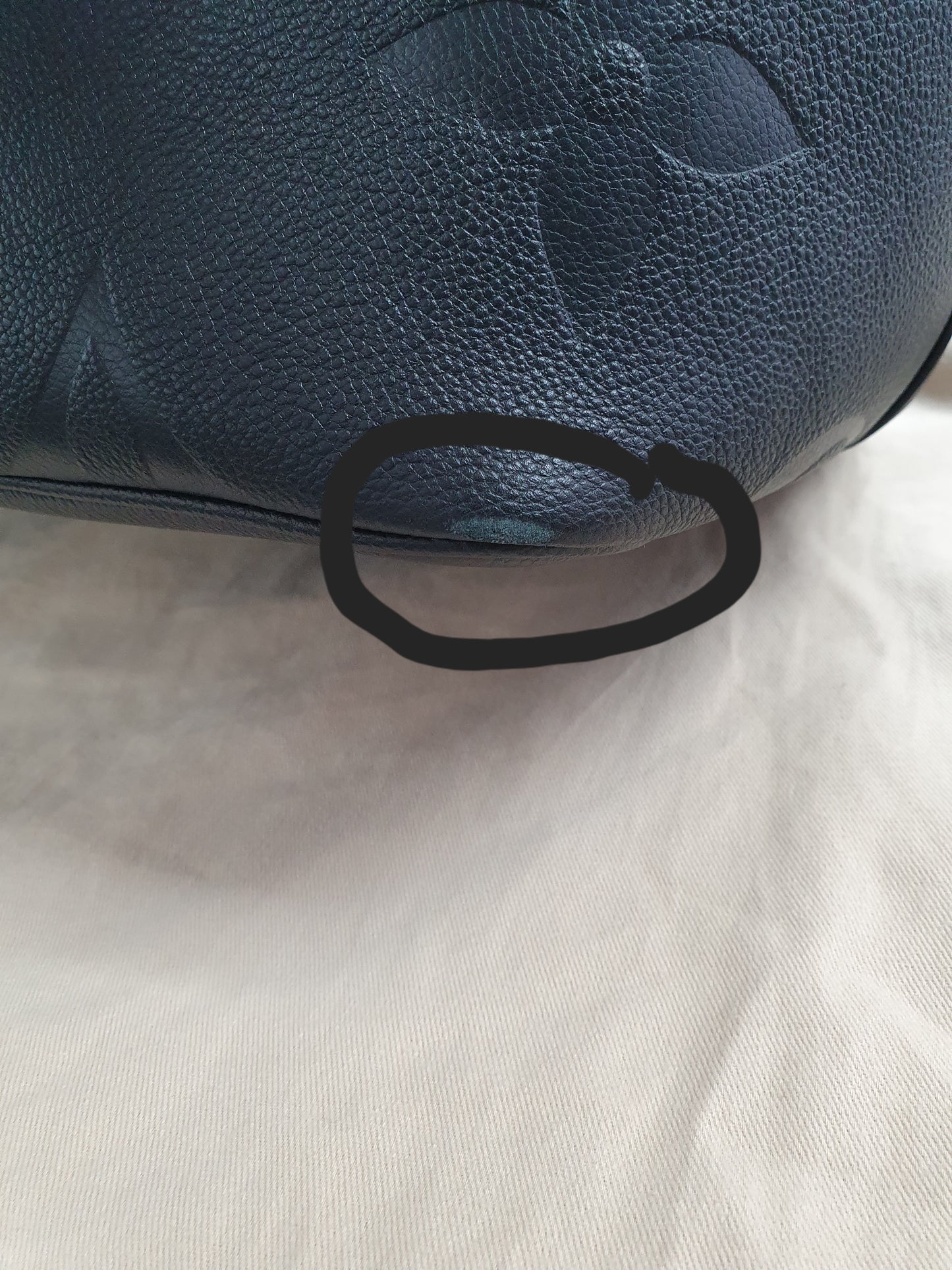 NEU! Original Louis Vuitton Travel Tasche Giant Reisetasche Empreinte Leder Schwarz