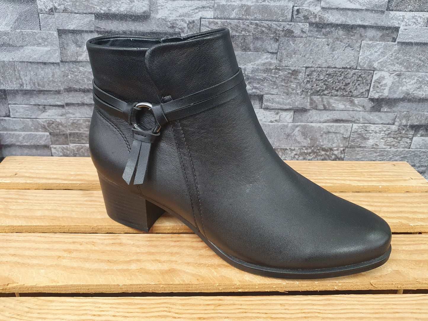 NEU! Mediscus Stifelette Leder Weite G Schuhe Schwarz  Gr.40