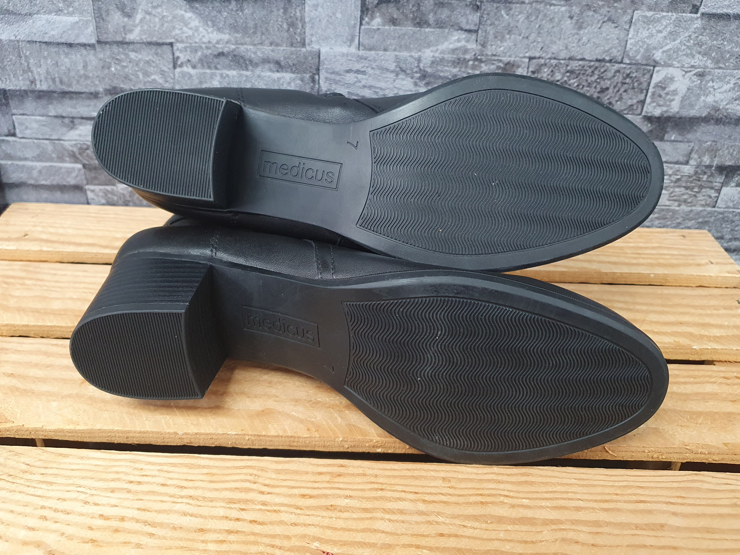 NEU! Mediscus Stifelette Leder Weite G Schuhe Schwarz  Gr.40