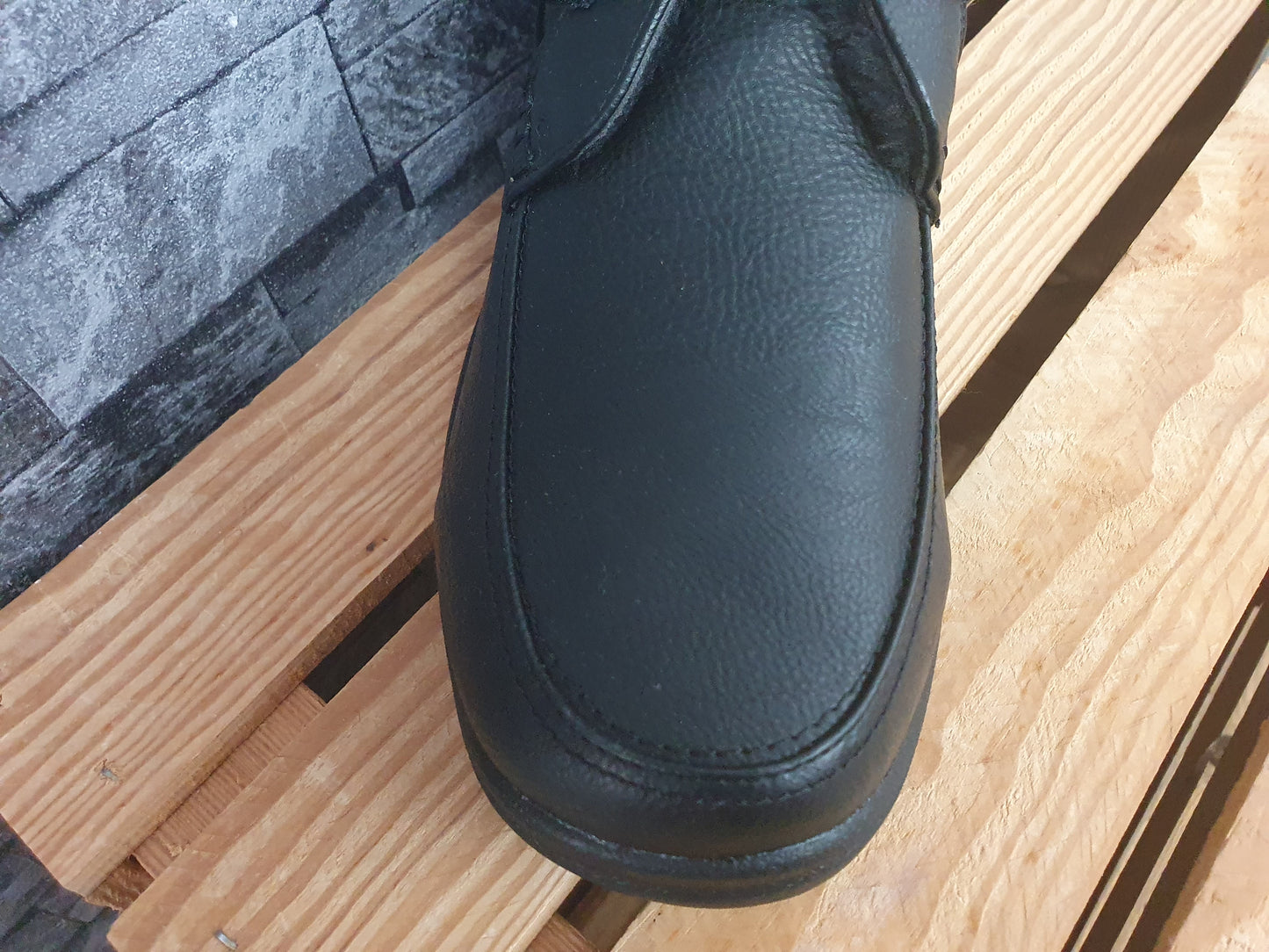 Magnus Herren Stifeletten Schwarz 1 x Klett Winterboots Gefüttert Größe 41-45