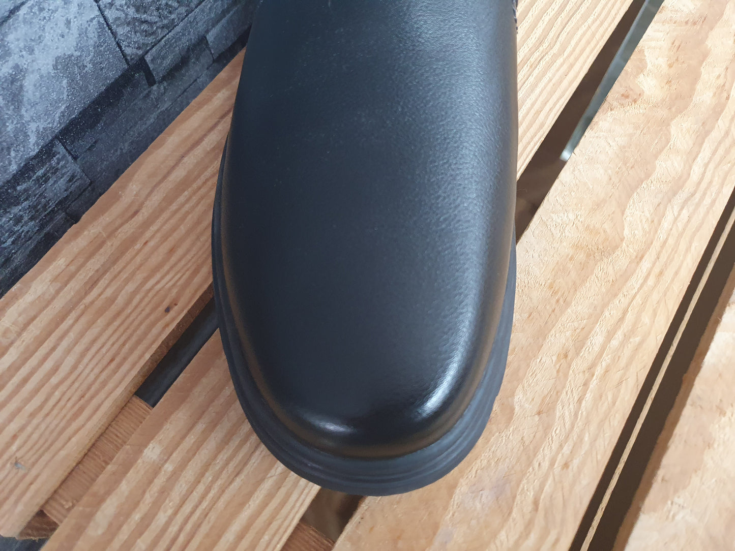 Magnus Herren Stifelette Schwarz Boots  Gefüttert Gummisohle Schuhe